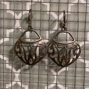 Silpada earrings with brushed finish.